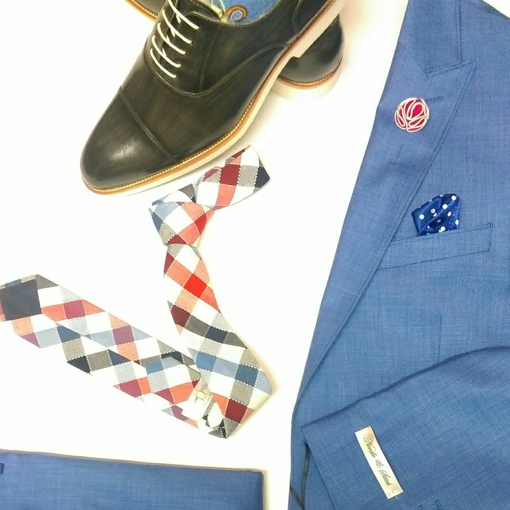 Suit, Tie- Lapel Accent, Socks, Shoes - Picture 1 of 1
